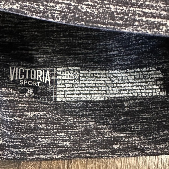 New Victoria's Secret Victoria Sport Angel Max Laser Cut 34C Max Support Strappy - Picture 7 of 8